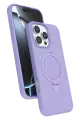 Newface Apple iPhone 16 Pro Max Regal Magsafe Standlı Kapak - Lila
