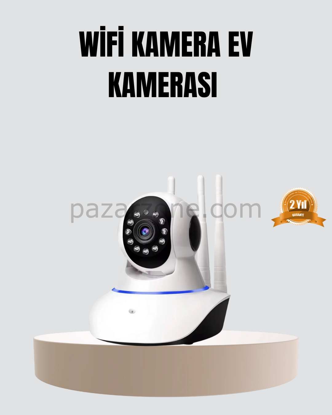 HD IP Kamera – Gece Görüşlü, Hareket Sensörlü, Mobil Takip ve Çift Yönlü Ses