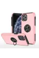 Newface Apple iPhone 11 Pro Max Kılıf Elit Yüzüklü Kapak - Pembe