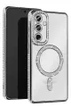 Newface Samsung Galaxy S23 FE Joke Simli Magneticsafe Kılıf - Gümüş