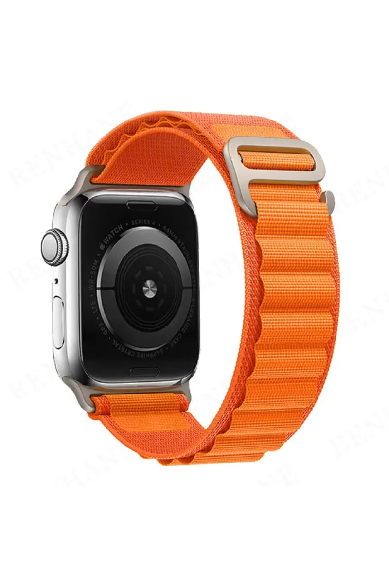 Newface Apple Watch 42mm Mountain Kordon - Turuncu