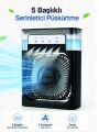 Püskürtmeli Masaüstü Fan 5 Başlıklı Serinletici, 600 ml Su Haznesi, 3 Kademe Fan, Type-C Bağlantı