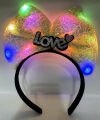 Led Işıklı Love Yazılı Fiyonk Taç