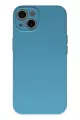 Newface Apple iPhone 13 Mini Kılıf Nano içi Kadife Silikon - Mavi