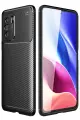 Newface Xiaomi Poco F3 Kılıf Auto Focus Karbon Kapak - Siyah