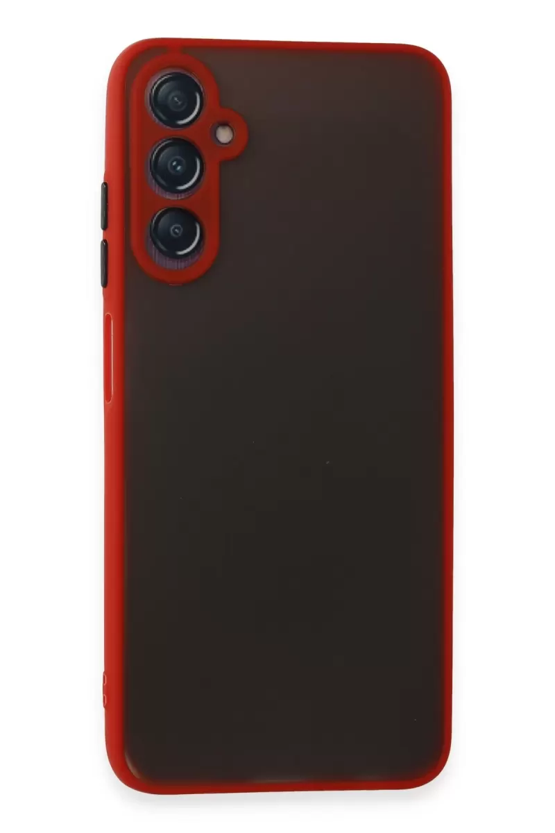 Newface Samsung Galaxy A05S Kılıf Montreal Silikon Kapak - Kırmızı