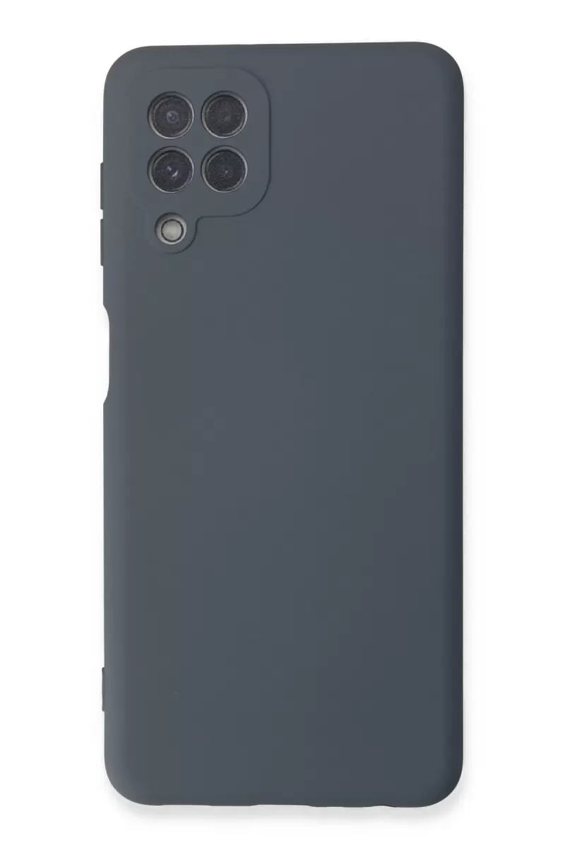 Newface Samsung Galaxy A22 Kılıf Nano içi Kadife Silikon - Gri