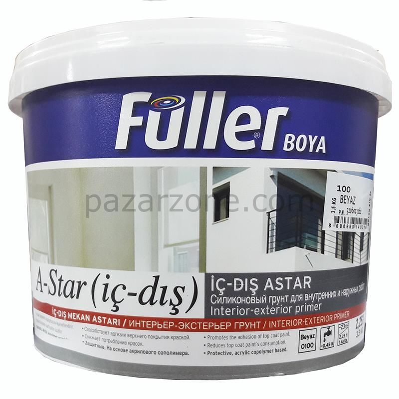 Füller A-Star İç Dış Cephe Astar 3,5 Kg Beyaz