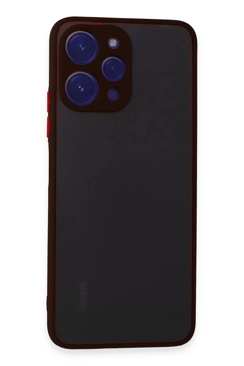 Newface Xiaomi Redmi 12 Kılıf Montreal Silikon Kapak - Siyah