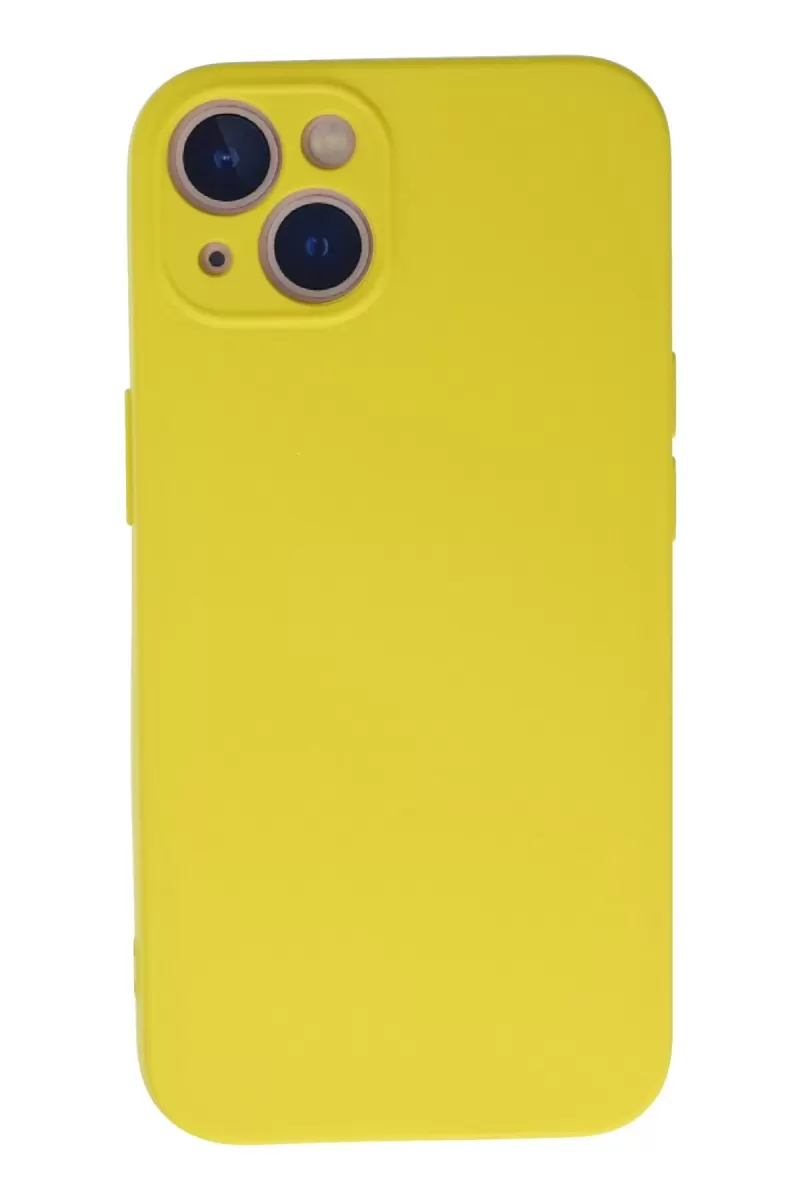 Newface Apple iPhone 13 Mini Kılıf Nano içi Kadife Silikon - Sarı