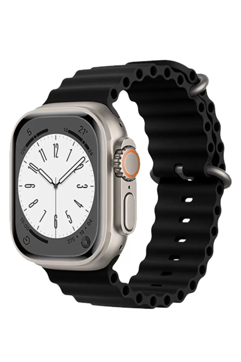 Newface Apple Watch 38mm Ocean Kordon - Siyah