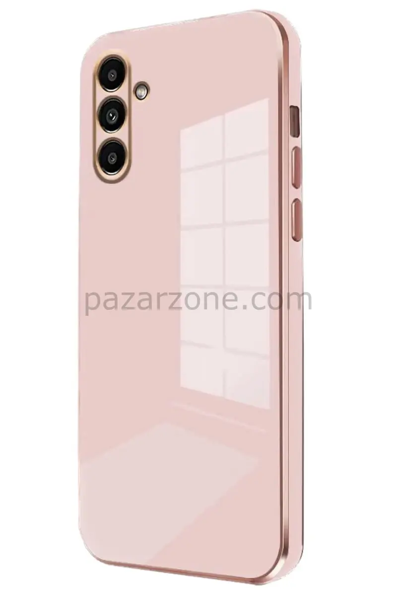 Newface Samsung Galaxy M15 Kılıf Volet Silikon - Pembe
