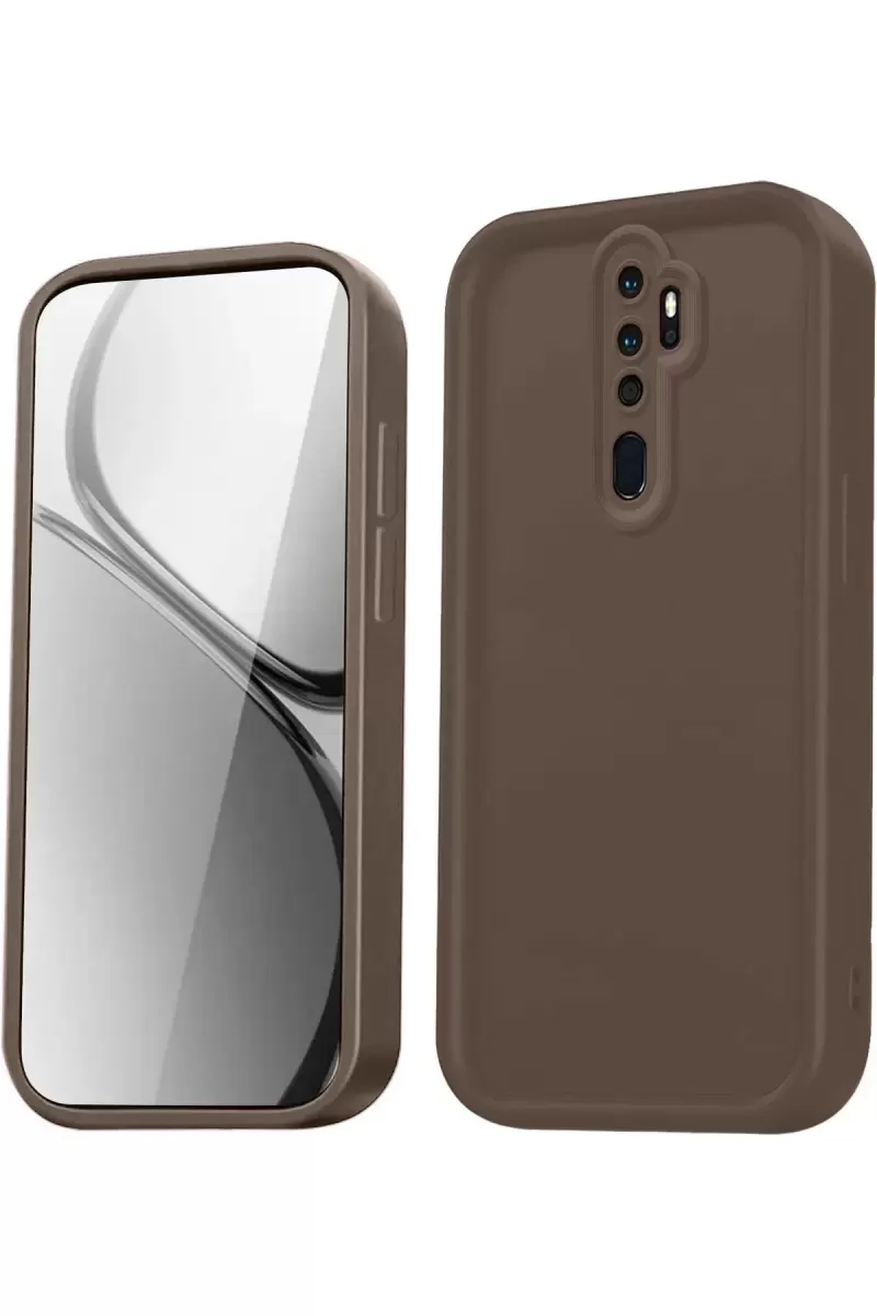 Newface Xiaomi Redmi Note 8 Pro Kılıf Viera Silikon - Kahverengi