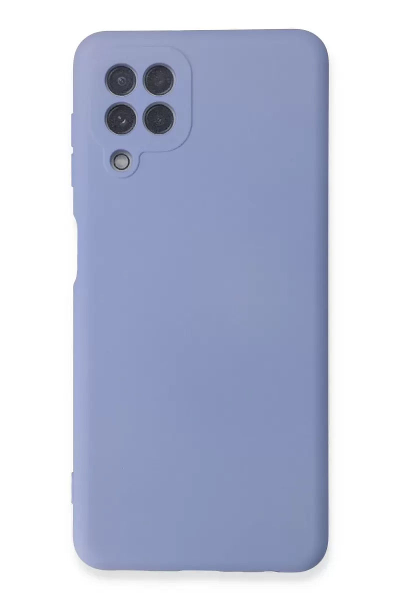 Newface Samsung Galaxy A22 Kılıf Nano içi Kadife Silikon - Lila