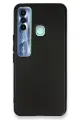 Newface Tecno Spark 7 Pro Kılıf First Silikon - Siyah