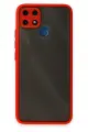 Newface Realme C25 Kılıf Montreal Silikon Kapak - Kırmızı
