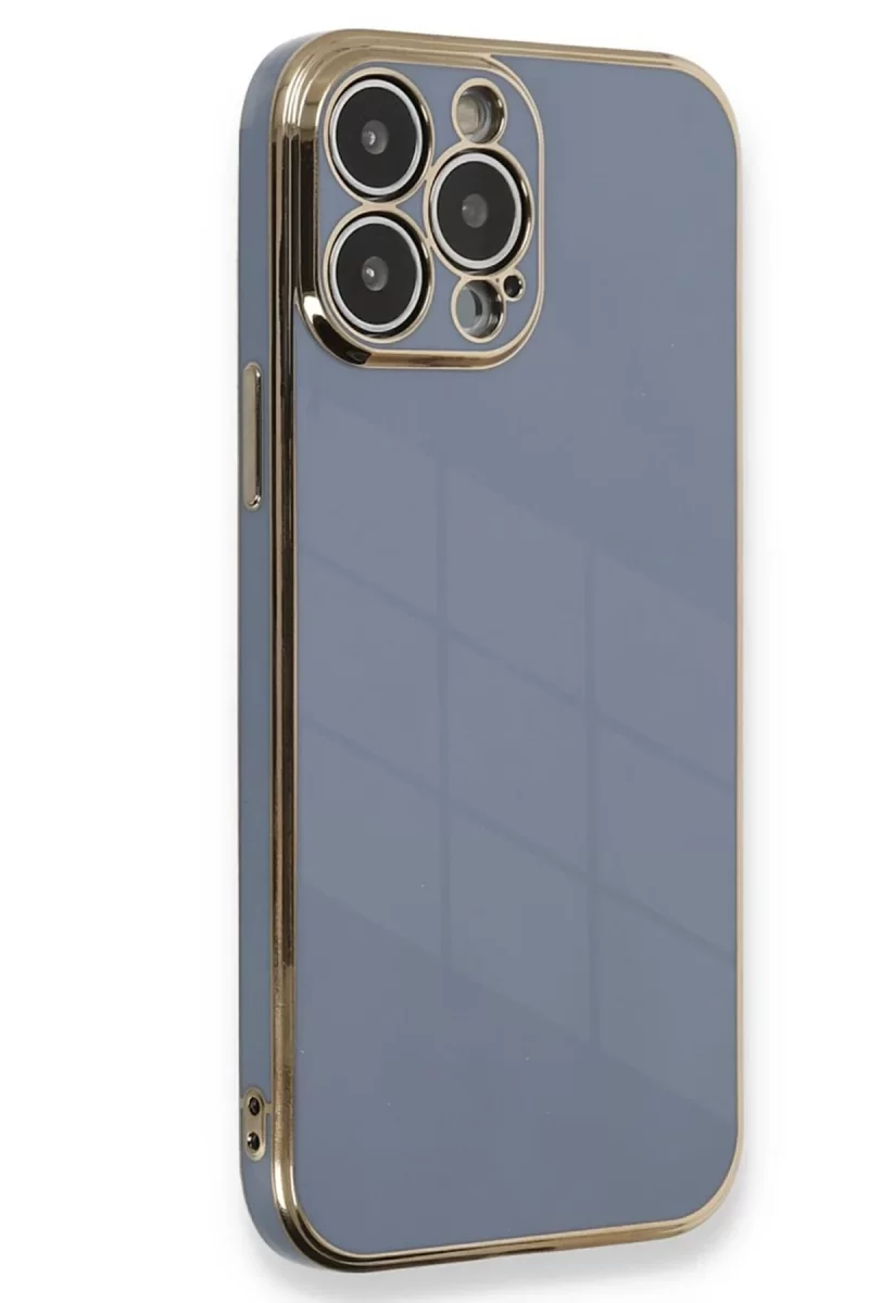 Newface Apple iPhone 15 Pro Kılıf Volet Silikon - Mavi