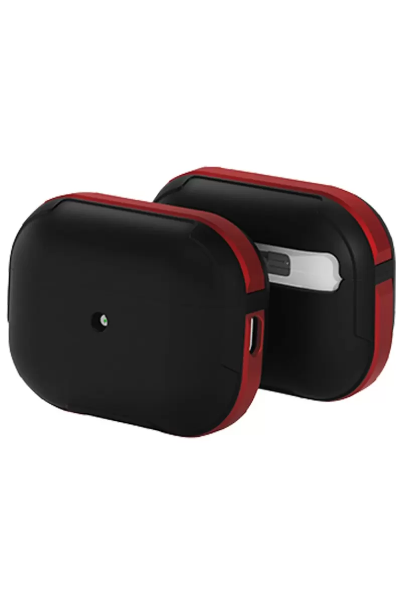 Movenchy Apple Airpods 3 (3.nesil) MO-A8 Armor Kılıf - Kırmızı