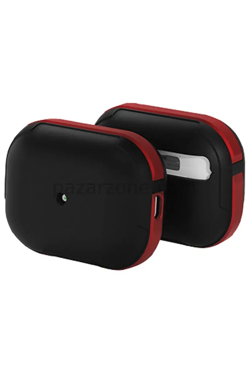 Movenchy Apple Airpods 3 (3.nesil) MO-A8 Armor Kılıf - Kırmızı