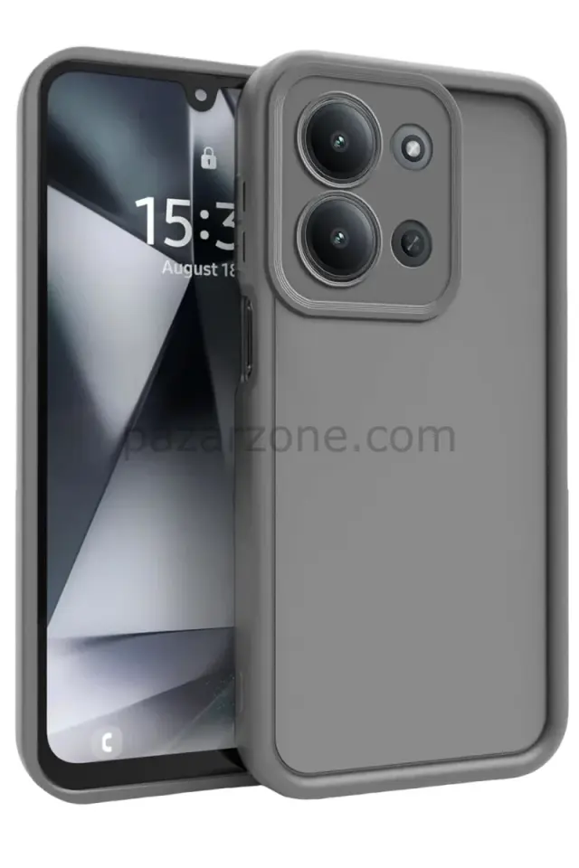 Newface Xiaomi Redmi 15C 4G Viera Silikon - Gri