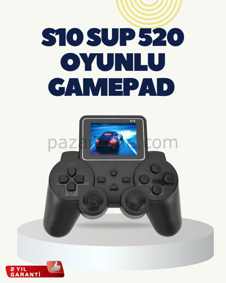 HDMI Destekli S10 Gamepad 520 Oyunlu TV’ye Bağlanabilir Atari 2025 Model