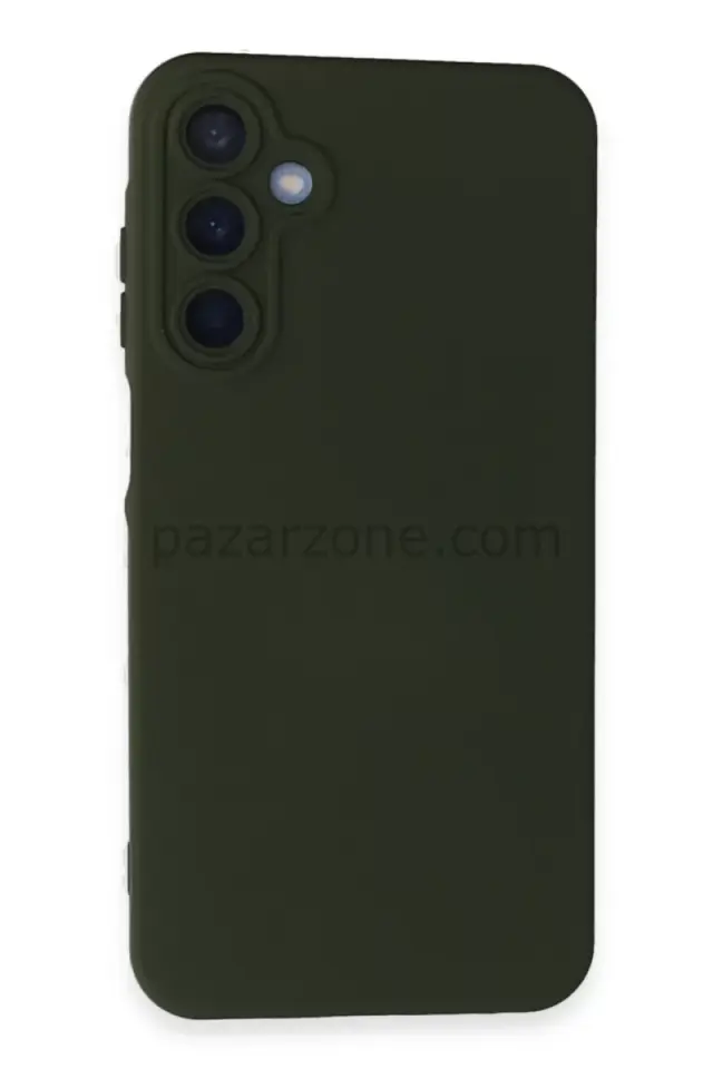 Newface Samsung Galaxy A05S Kılıf Nano içi Kadife Silikon - Koyu Yeşil