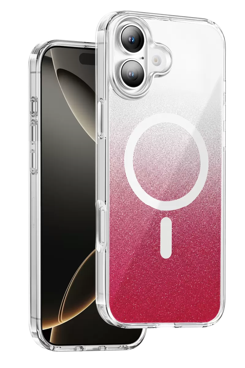 Onegif Apple iPhone 17 Sora Simli Magsafe Kapak - Kırmızı