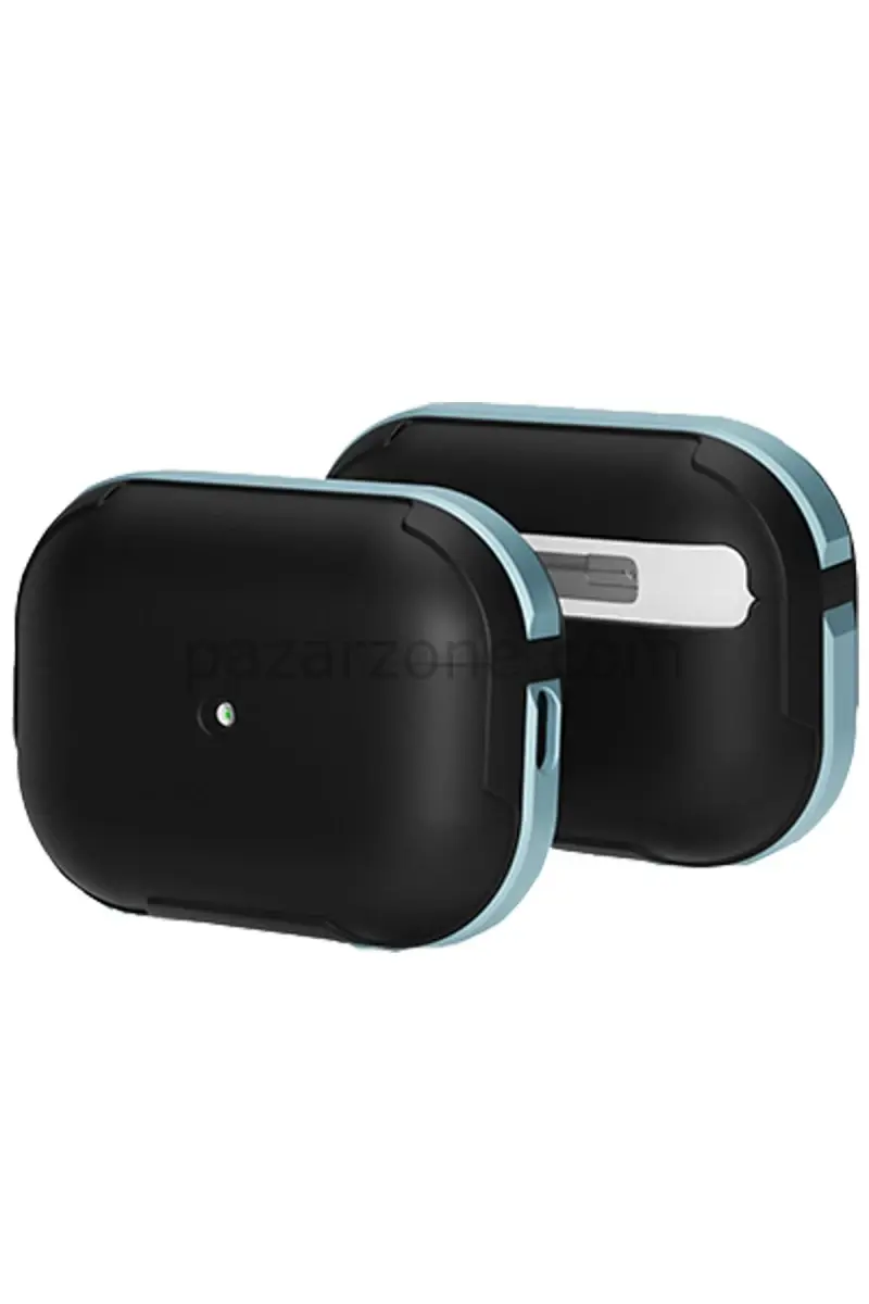 Movenchy Apple Airpods 3 (3.nesil) MO-A8 Armor Kılıf - Sierra Blue