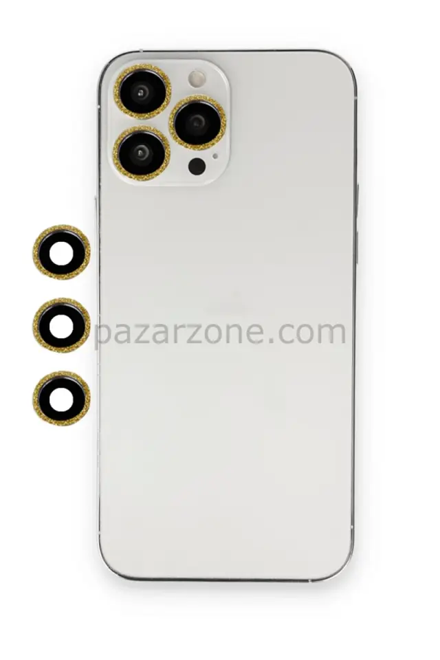 Newface Apple iPhone 12 Pro Max Shine Kamera Lens - Gold