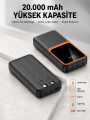 Dijital Ekranlı 20.000 mAh Powerbank | 22.5W Hızlı Şarj + Çoklu Bağlantı Seçeneği Yeni Nesil