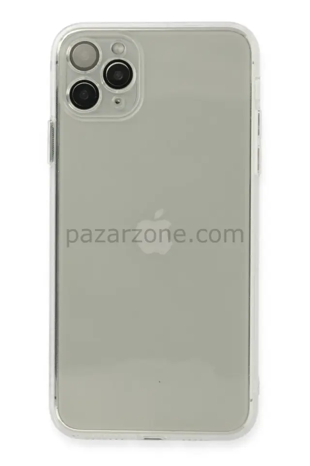 Newface Apple iPhone 11 Pro Max Kılıf Fly Lens Silikon - Şeffaf