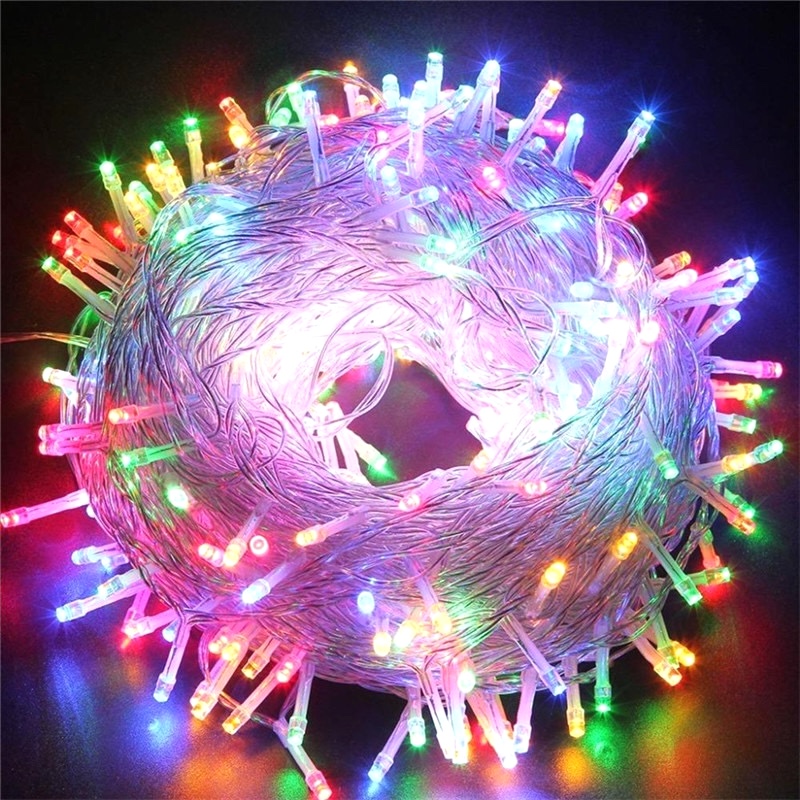 3m 20 LED  RGB - 2 Kademeli Şeffaf Kablo