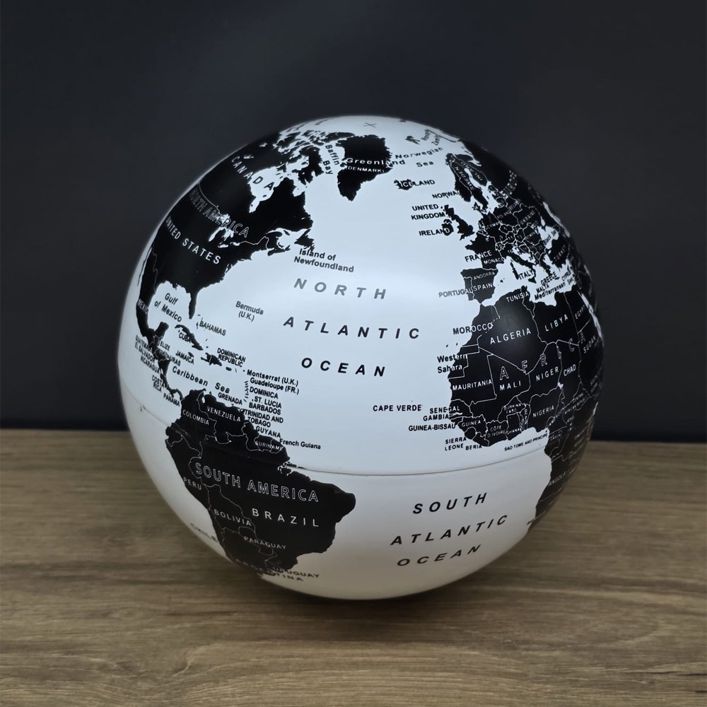 LED Işıklı 360 Derece Dönen Dünya Küresi