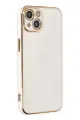 Newface Apple iPhone 14 Plus Kılıf Volet Silikon - Beyaz