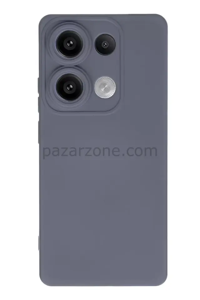 Newface Xiaomi Redmi Note 13 Pro 4G Kılıf Nano içi Kadife Silikon - Gri
