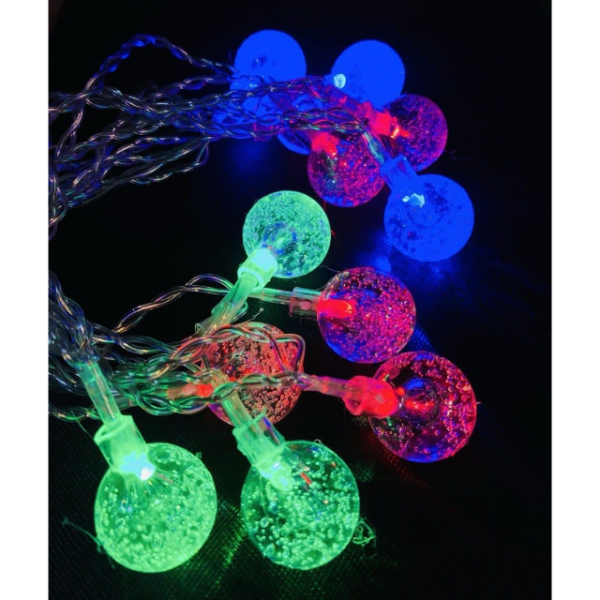3m 20 Led Kristal Top RGB Pilli