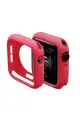 Newface Apple Watch 42mm Silikon Alt Kasa - Kırmızı