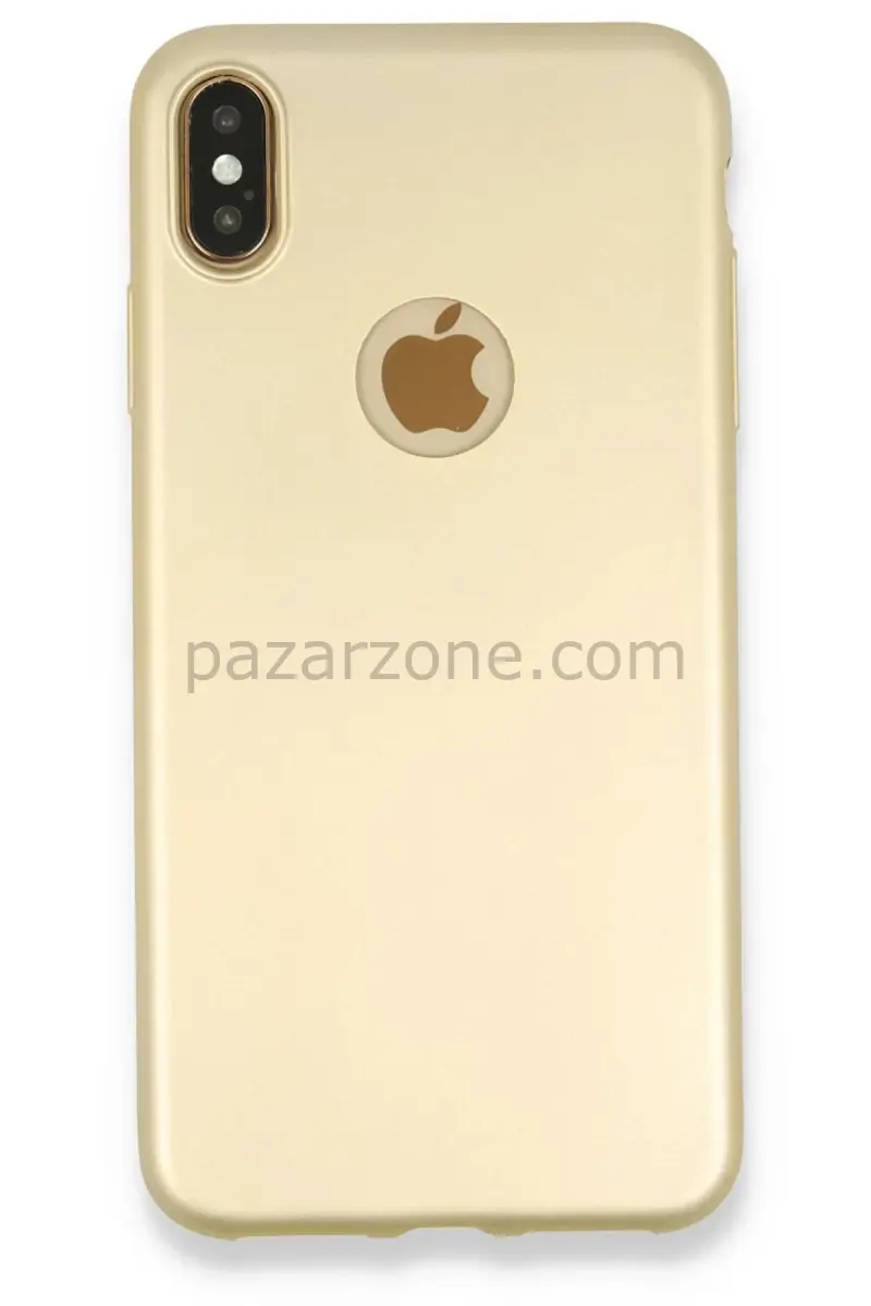Newface Apple iPhone XS Max Kılıf First Silikon - Gold