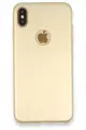 Newface Apple iPhone XS Max Kılıf First Silikon - Gold