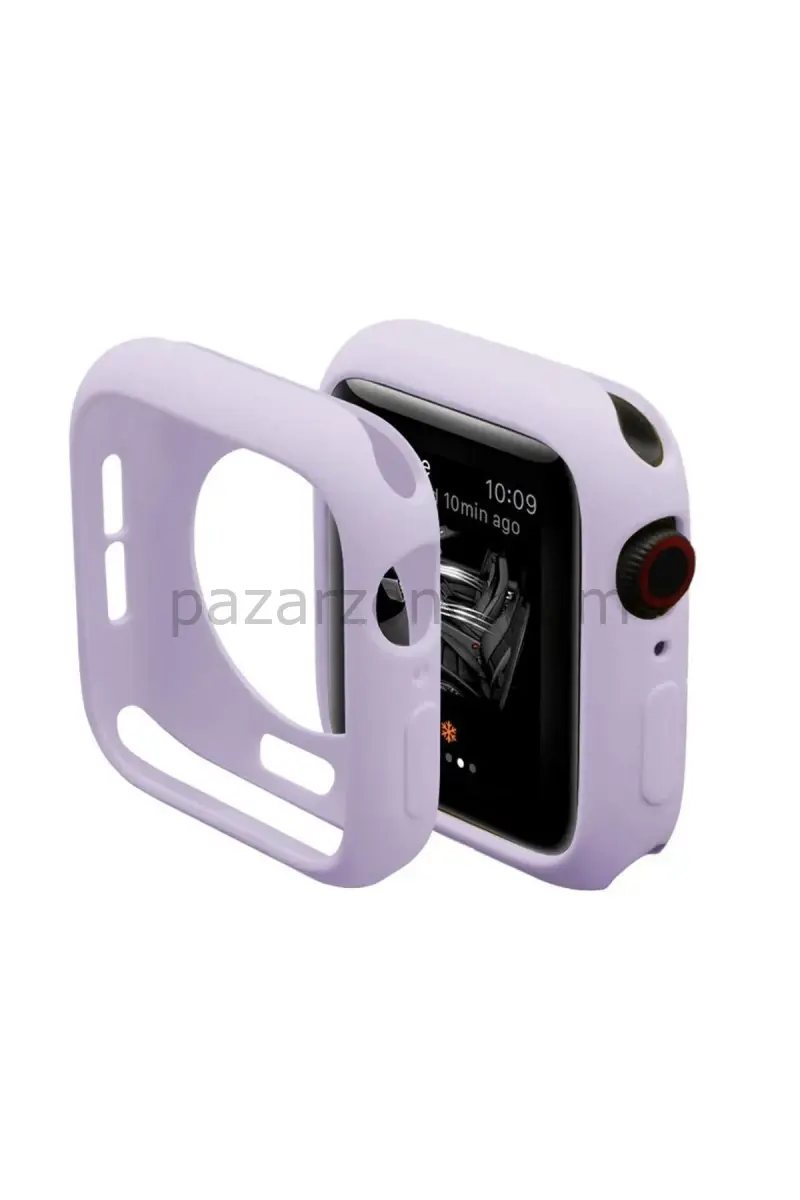 Newface Apple Watch 42mm Silikon Alt Kasa - Lila