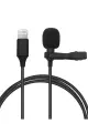 Newface Lightning 2 Metre Double Mikrofon - Siyah