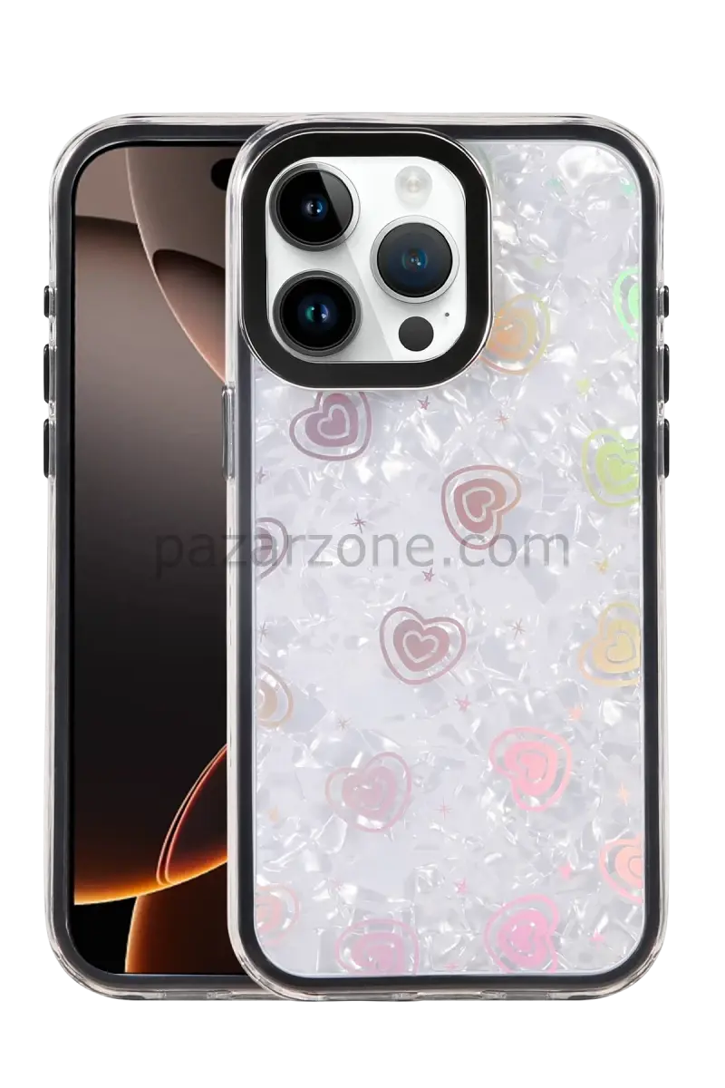 Newface Apple iPhone 15 Pro Lumi Desenli Kapak - Siyah