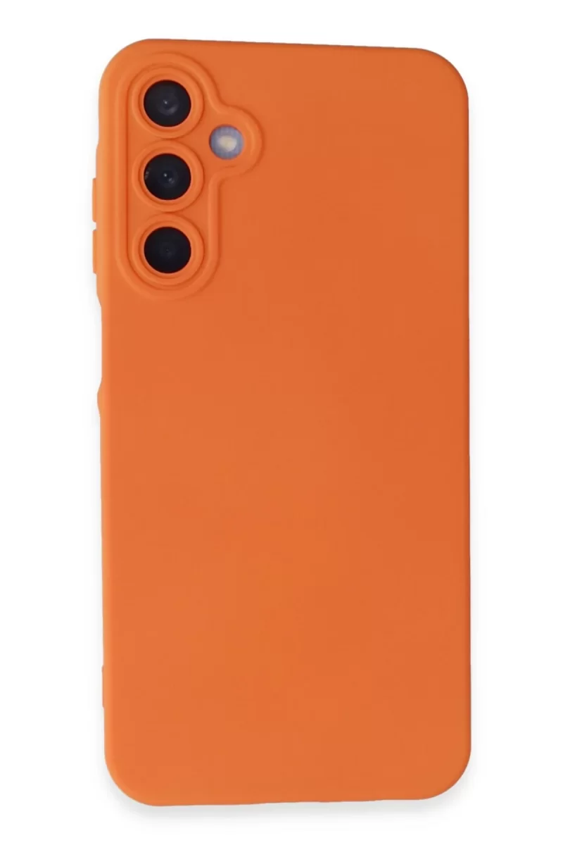 Newface Samsung Galaxy A05S Kılıf Nano içi Kadife Silikon - Turuncu