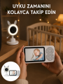 LCD Ekranlı Bebek İzleme Kamerası Ninnili Gece Görüşlü Güvenlik Sistemi Yeni Nesil