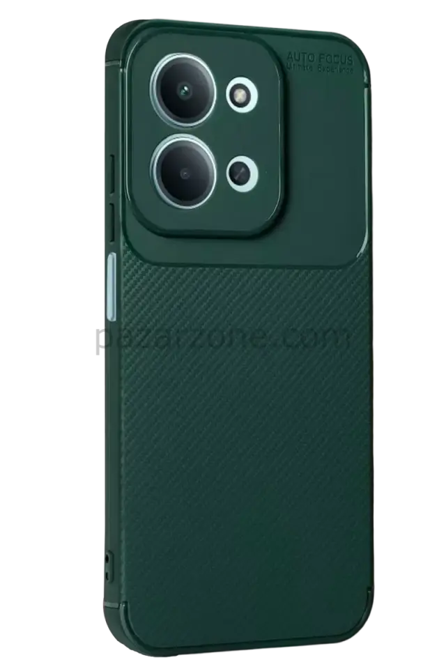 Newface Xiaomi Redmi 15C 5G Auto Focus Karbon Kapak - Koyu Yeşil