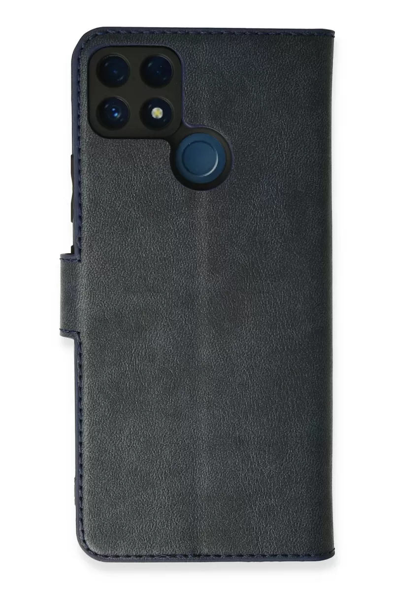 Newface Realme C25 Kılıf Trend S Plus Kapaklı Kılıf - Lacivert