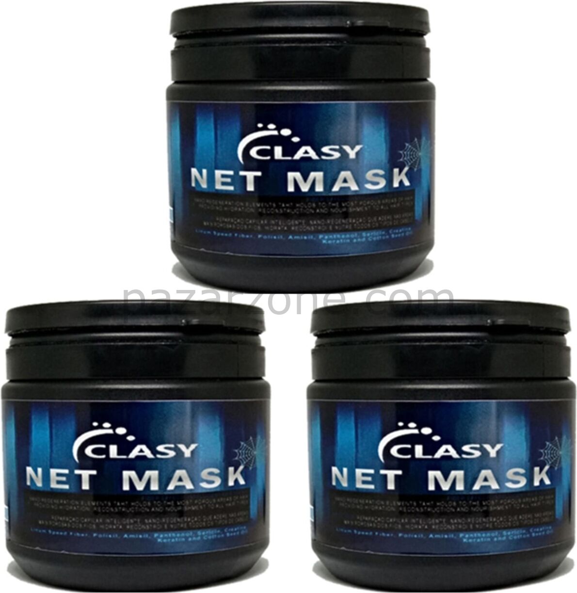Clasy Net Mask Saç Bakım Maskesi 450ML Hair Care Mask 3 Adet