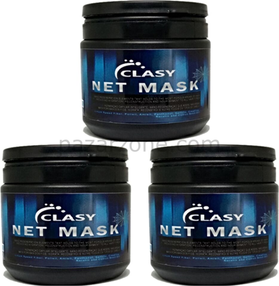 Clasy Net Mask Saç Bakım Maskesi 450ML Hair Care Mask 3 Adet