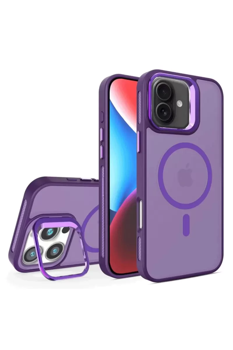 Joko Apple iPhone 16 Plus Flet Lens Magsafe Kapak - Derin Mor