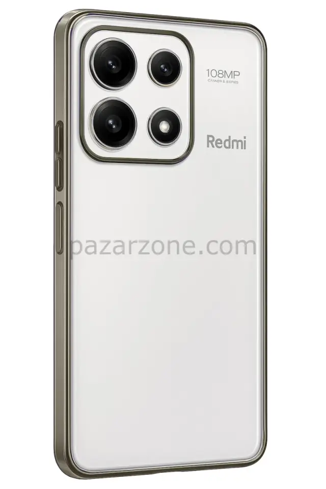 Newface Xiaomi Poco X6 Pro Kılıf Razer Lensli Silikon - Gold